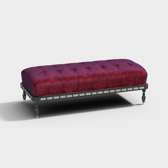 Luxurious Vintage Lounge Chair 3D model