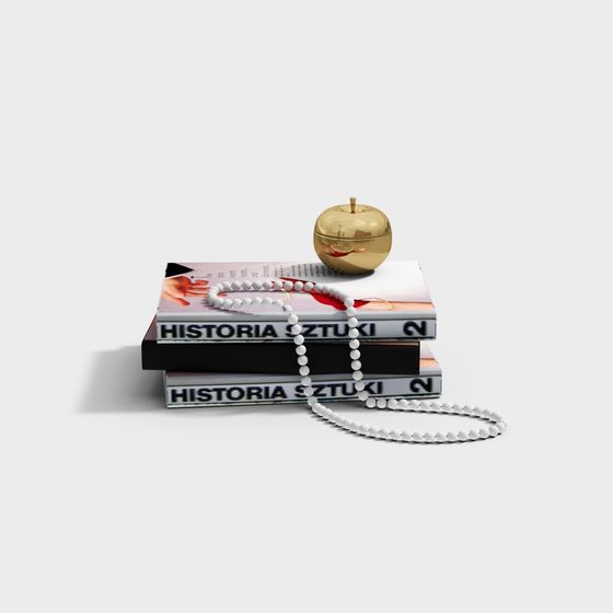 Knowledge Tower 3D model - Merging Low Poly Aesthetics with High Detail