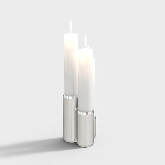 Elegant Candle Holder 3D model