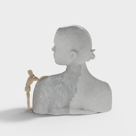 Childhood Memories Low-Poly 3D Model for Creative Projects