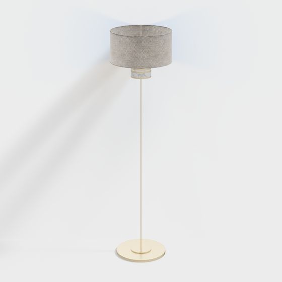Elegant Minimalist Floor Lamp 3D model