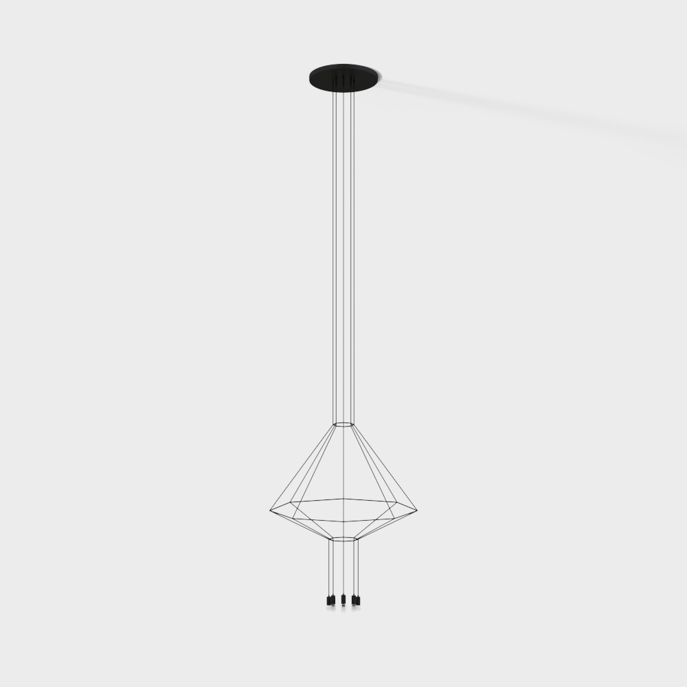 a chandelier black