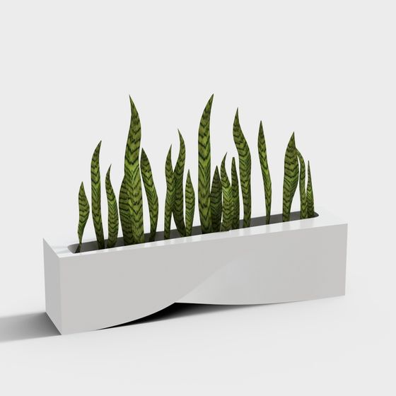 Modern Minimalist Planter 3D model