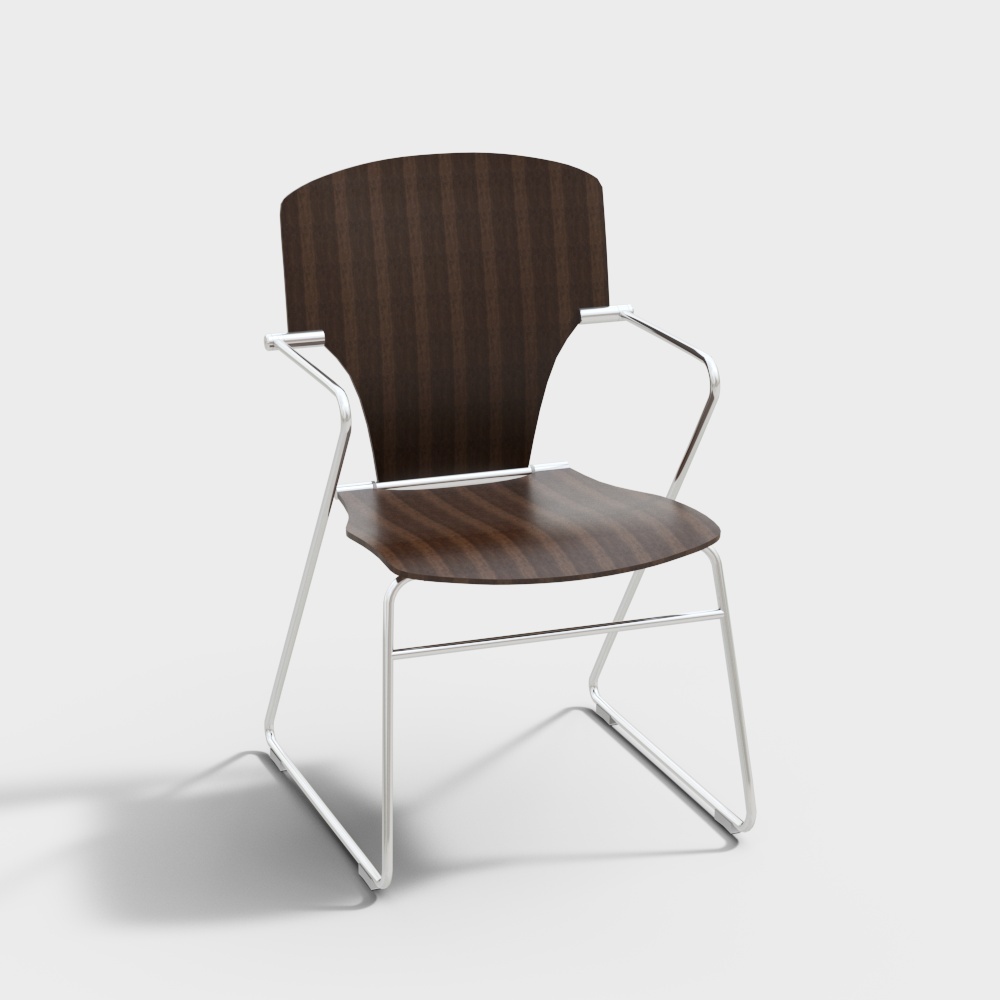 Scandinavian Dining Chairs Earth Color – Minimalist Wood Frame