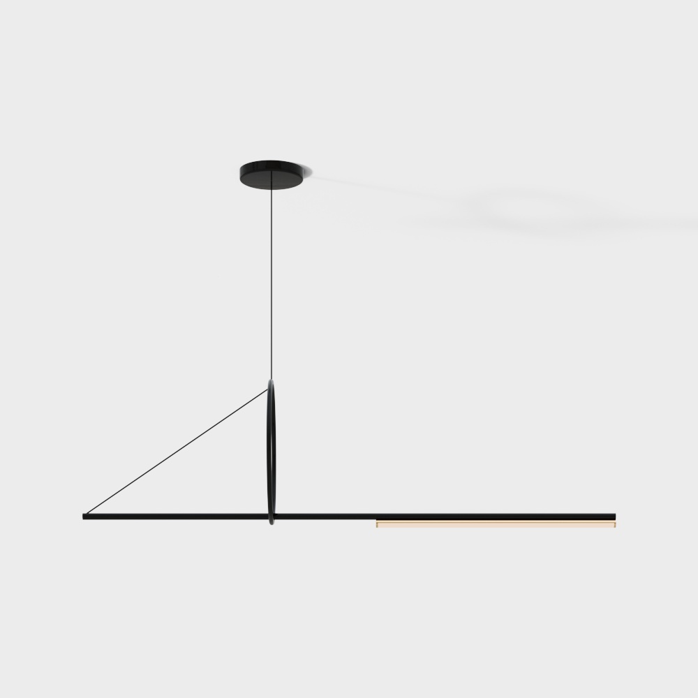 Elegant Minimalist Pendant Light 3D model