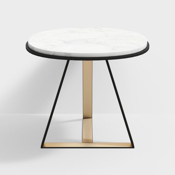 Sophisticated Round Table 3D model for Modern Spaces