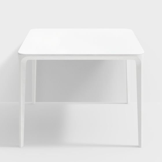 Minimalist White Table 3D model