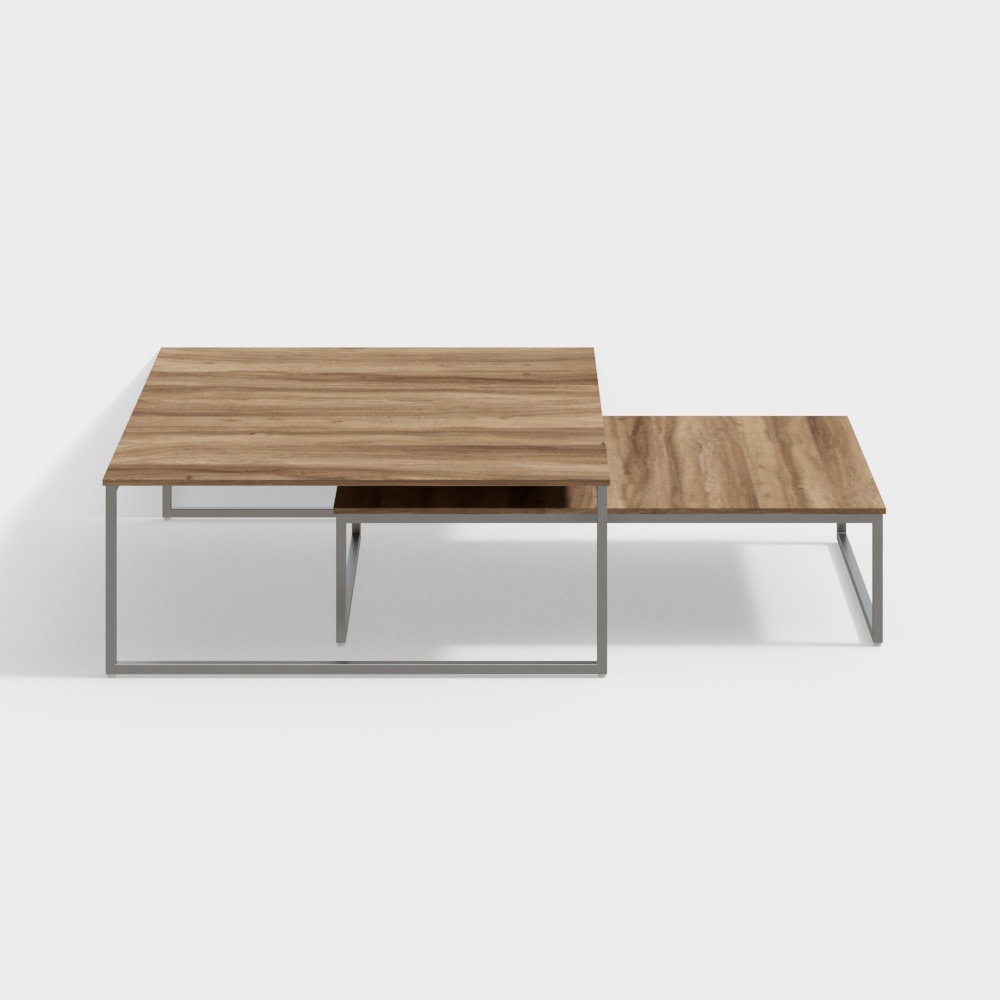 Urban Retreat Coffee Table 3D Model – Modern Minimalist Design
