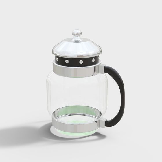 Elegant French Press 3D model for Creative Projects
