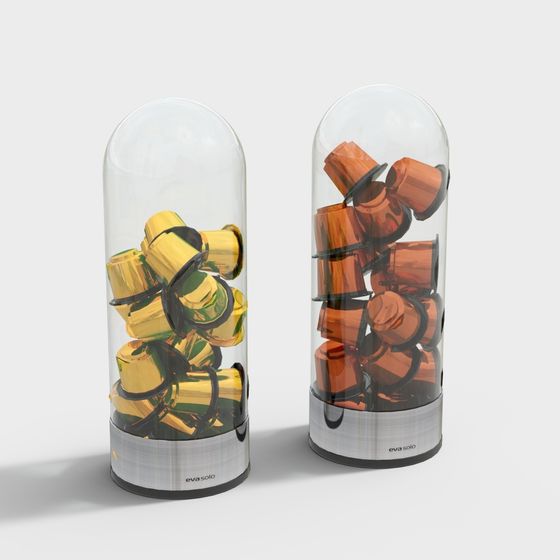 Futuristic Capsule Coffee 3D model