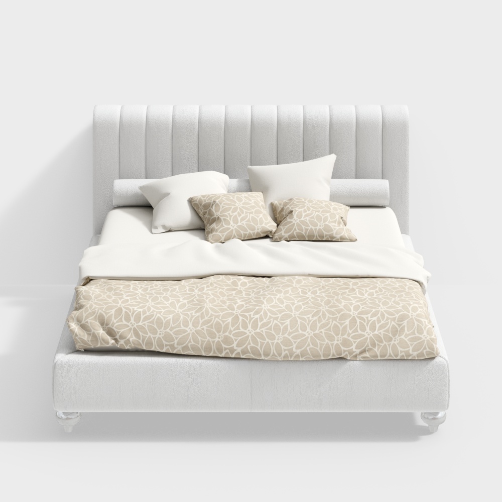 Queen size bed yellow_KENT