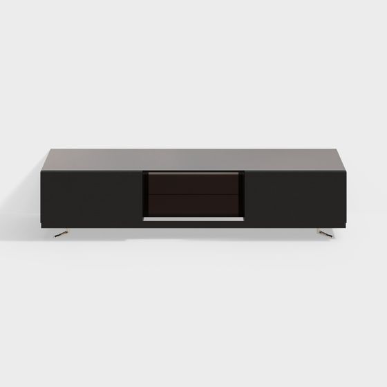 Sleek Modern TV Stand 3D model
