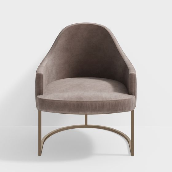 Gray Art Deco Leather Sofa 3D Model