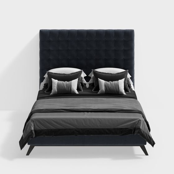 Urban Elegance Bed 3D model