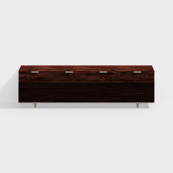 Urban Wooden TV Cabinet 3D model