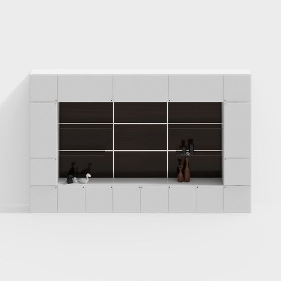 Urban Bookshelf 3D model for Modern Design