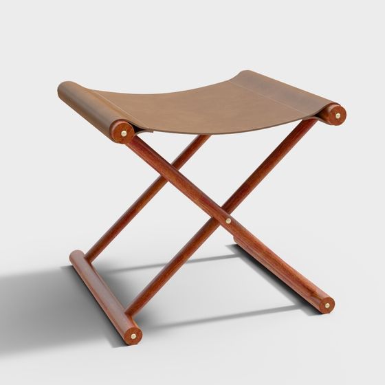 Simple Foldable Stool 3D model