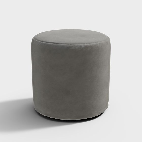 Stylish Round Stool 3D model for Modern Spaces