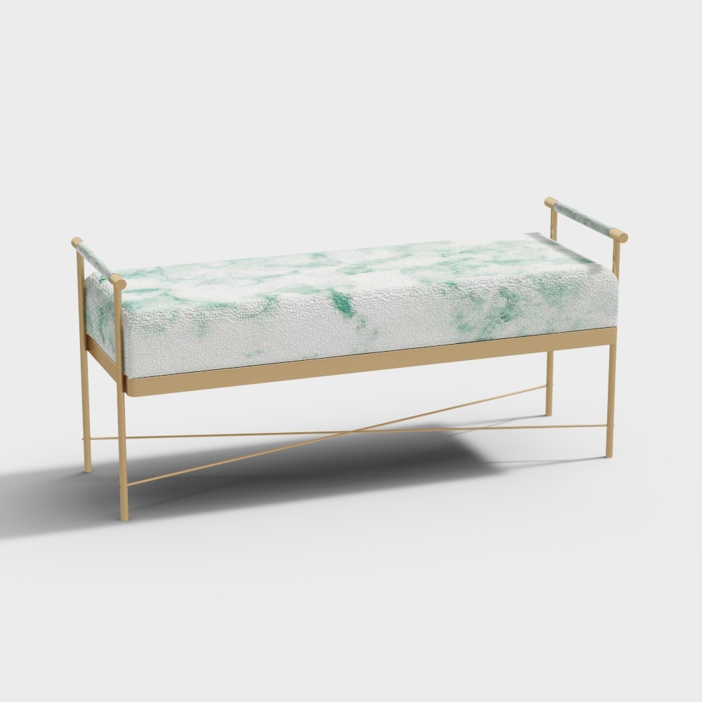 Классический&nbsp;тренд&nbsp;тканевый&nbsp;пуфик белый 223