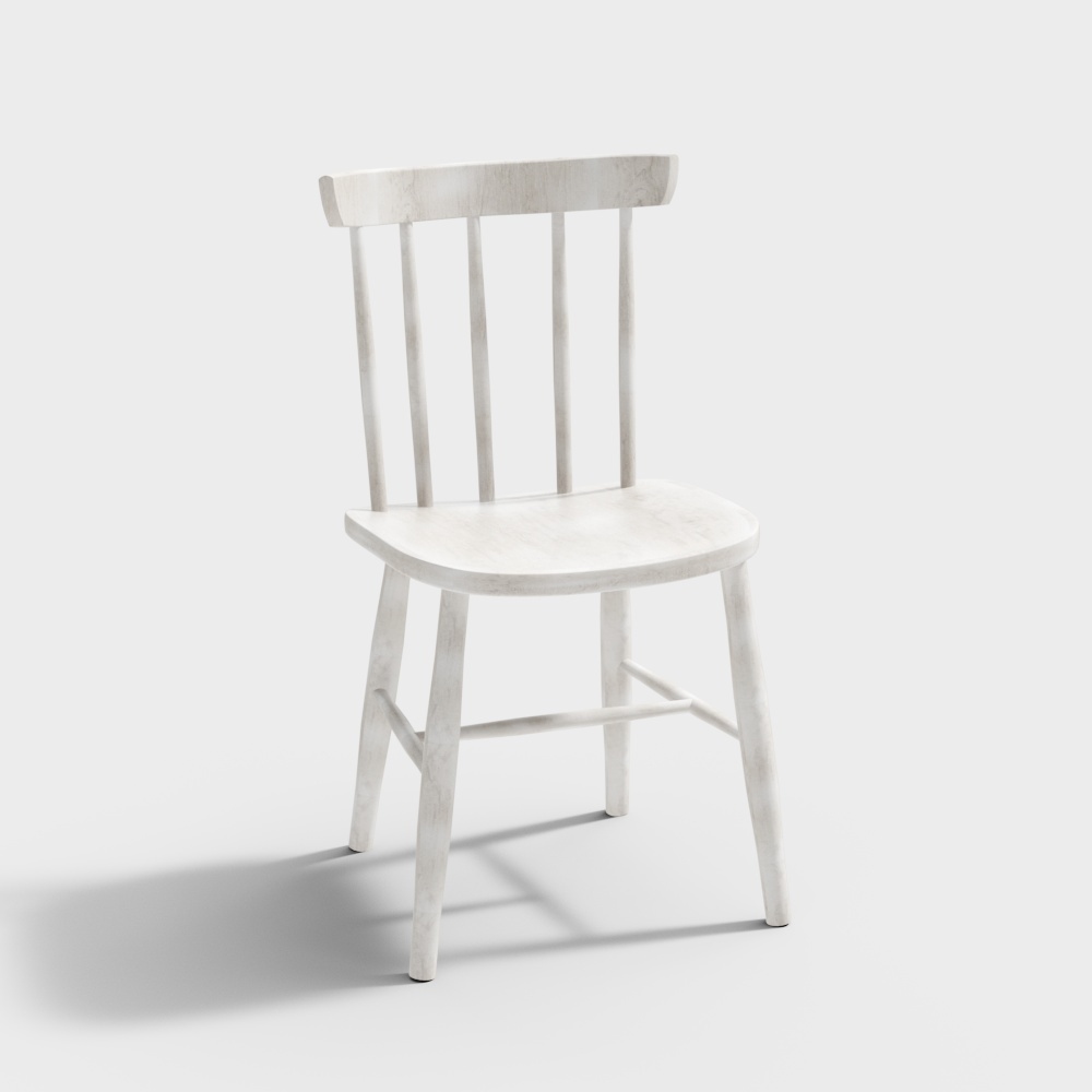 Sedia in legno bianca 19568