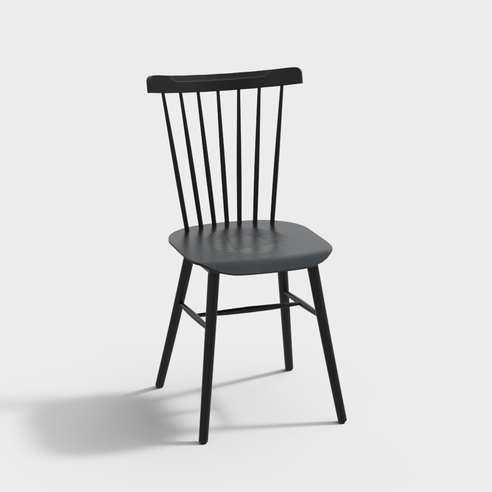 Black Wooden Chair