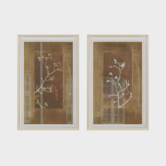 Ancient Floral Shadow 3D model - Low Poly Aesthetic