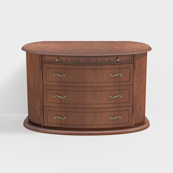 Elegant Vintage Vanity 3D model