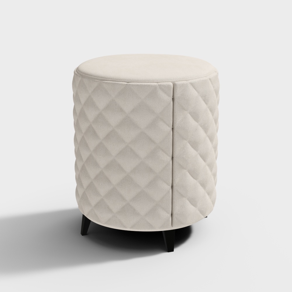 Классический&nbsp;тренд&nbsp;тканевый пуфик нюд