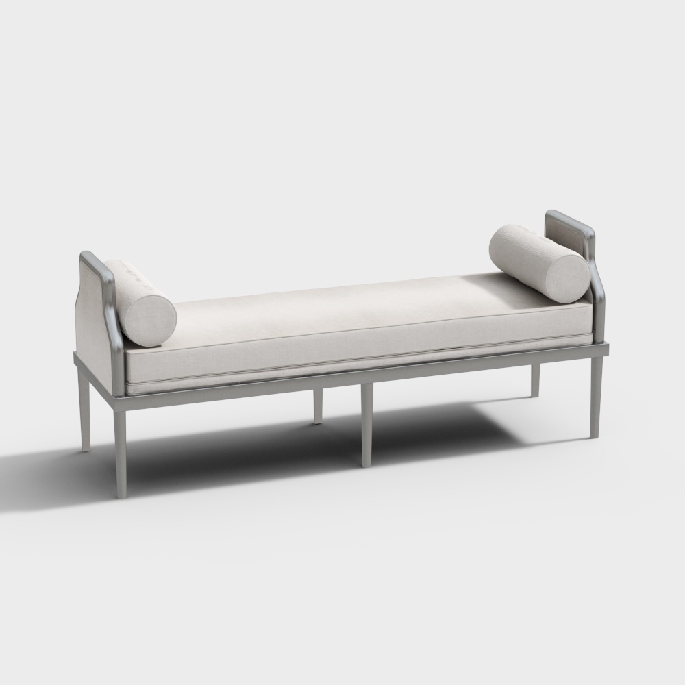 Ottoman en cuir Nude 47