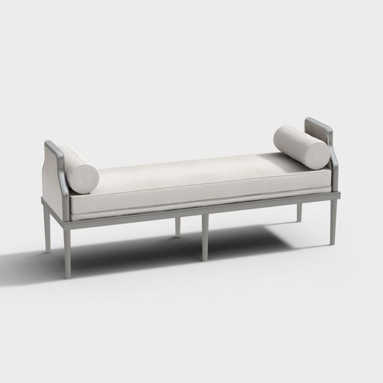 Ottoman en cuir Nude 47