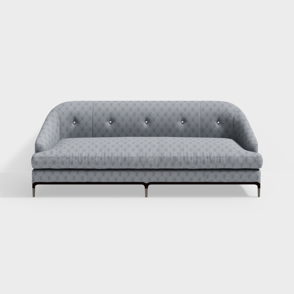 Baker Carnelian Sofa_double sofa