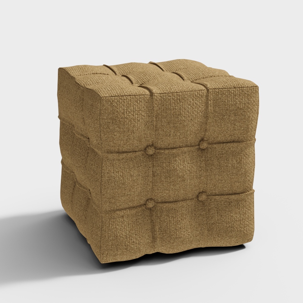 Ghế đẩu vải hiện đại màu vàng_15701