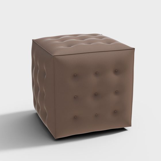 Rippled Soft Stool 3D Model