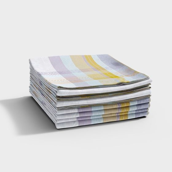 Stacked Tablecloth 3D model
