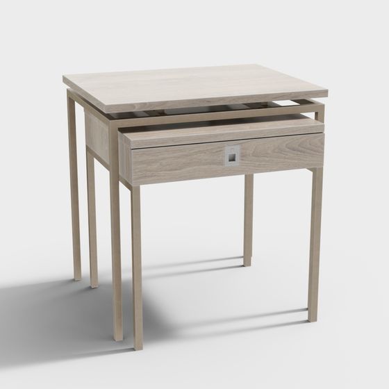 Urban Corner Side Table 3D model for Modern Spaces