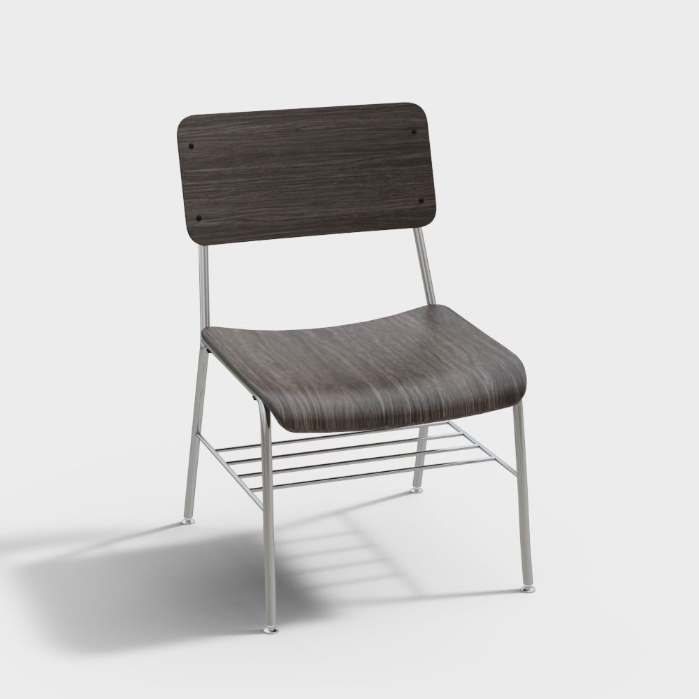 Scandinavian Dining Chairs Gray – Minimalist Wooden Frame