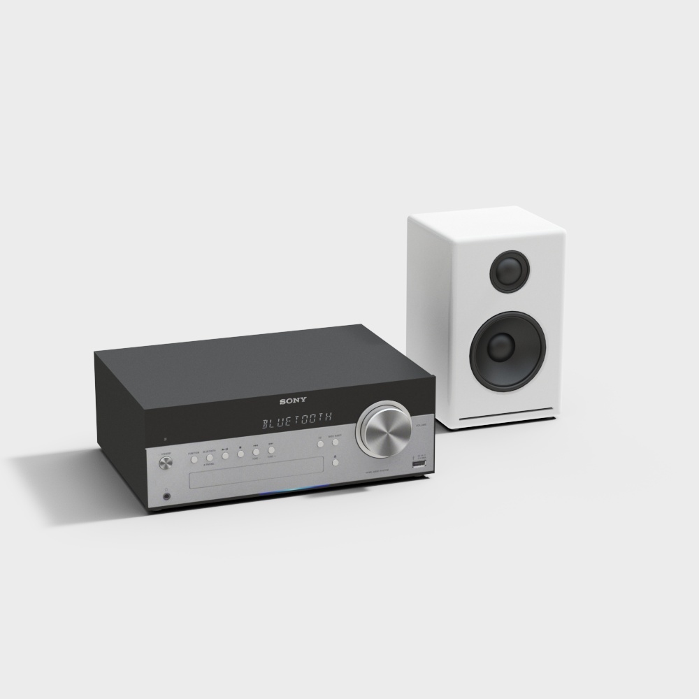 Sony Stereo System 3D model for Creative Projects