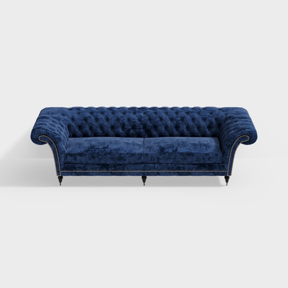 Royal Velvet Sofa 3D model