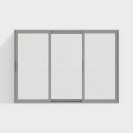 Minimalist Sliding Door 3D model for Creative Projects