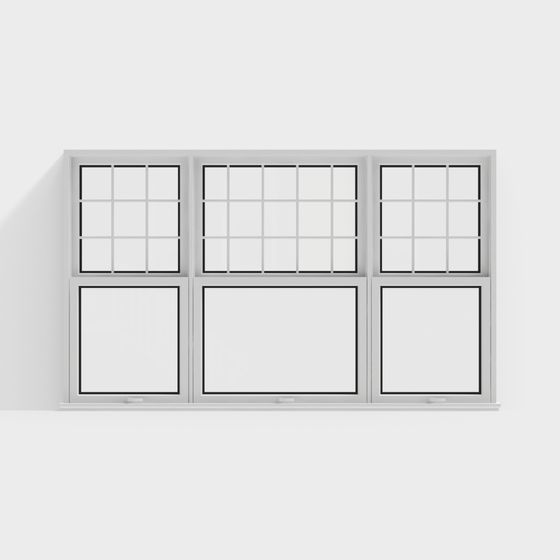 Low Polygon Stylish Window 3D model