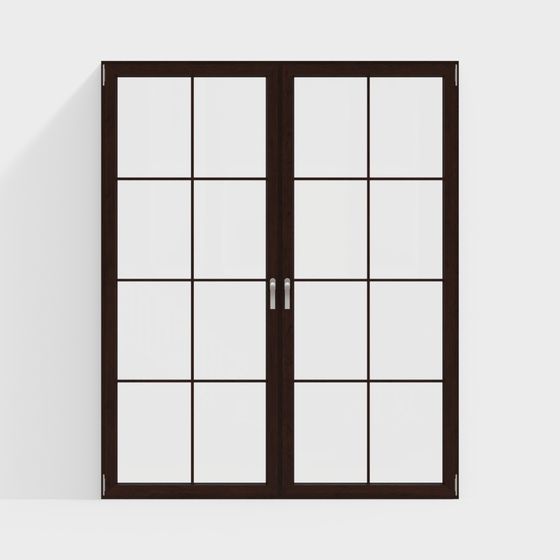 Modern Glass Door 3D model