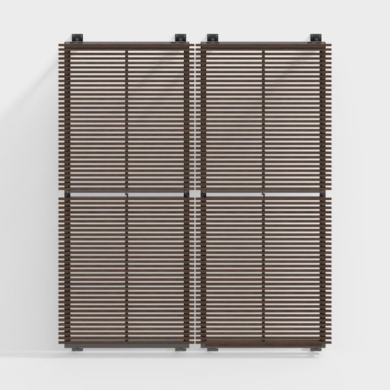 Stylish Slat Door 3D model