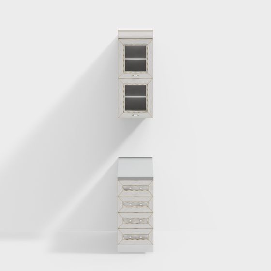 Urban Corner Storage Cabinet 3D model