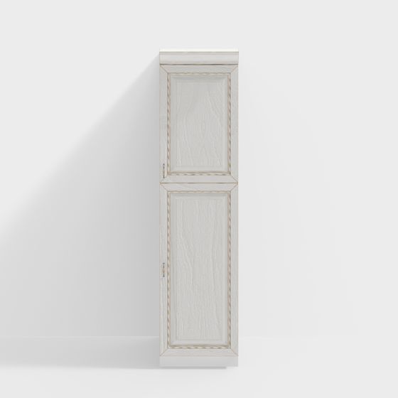 Vintage Wooden Storage Cabinet 3D model