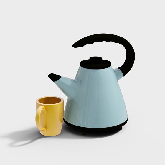 Elegant Teapot 3D Model for Modern Aesthetics