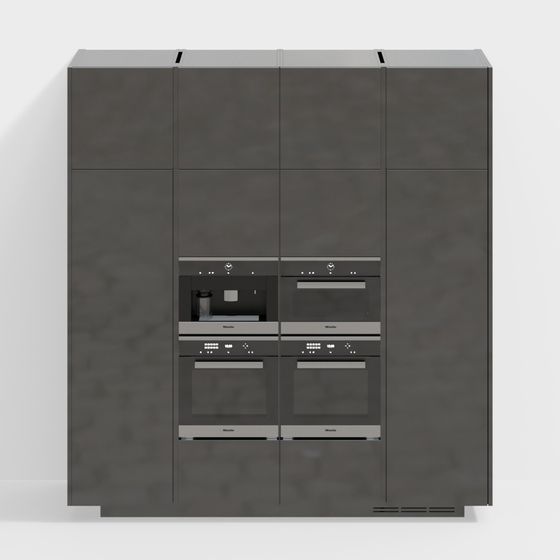 Stylish City Kitchen 3D model