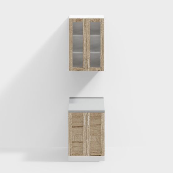 Minimalist Storage Cabinet 3D model