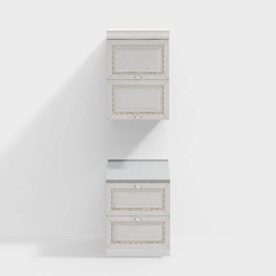 Vintage Wardrobe 3D model