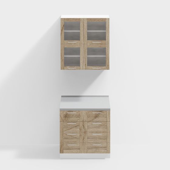 Urban Kitchen Cabinet 3D model