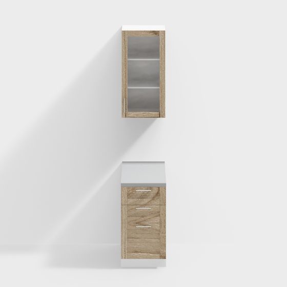 Urban Alley Storage Cabinet 3D model